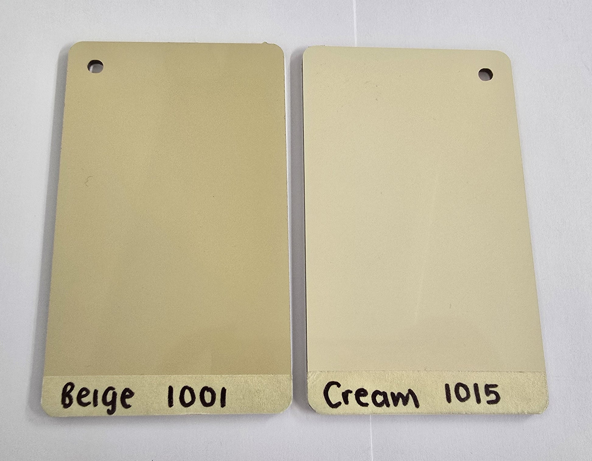Custom Order - KICO - 130cm wide - matte cream aluminium composite - raised lettering