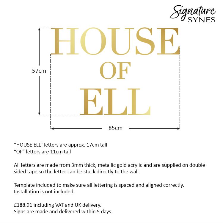 Custom Order - HOUSE OF ELL + SKIN CARD CLINIC - SIGN PACKAGE