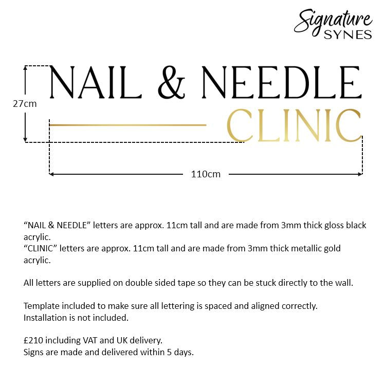 Custom Order - SUNNYDAYZ - gloss black and "METALLIC GOLD" - SIGN PACKAGE
