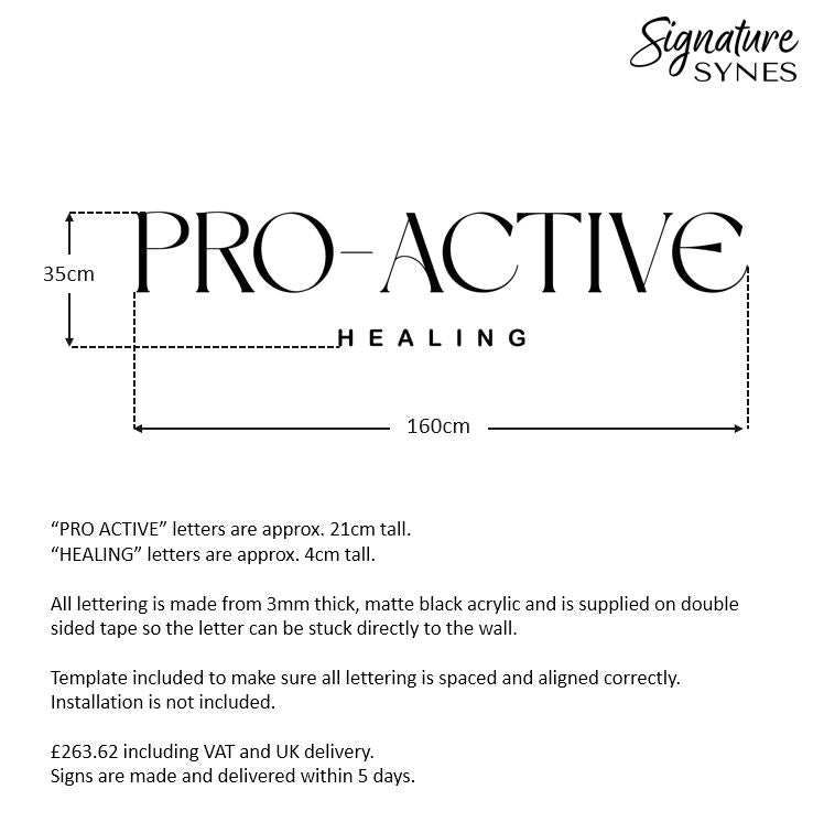 Custom Order - PRO-ACTIVE - Matte black - 160cm wide - Double Sided Tape