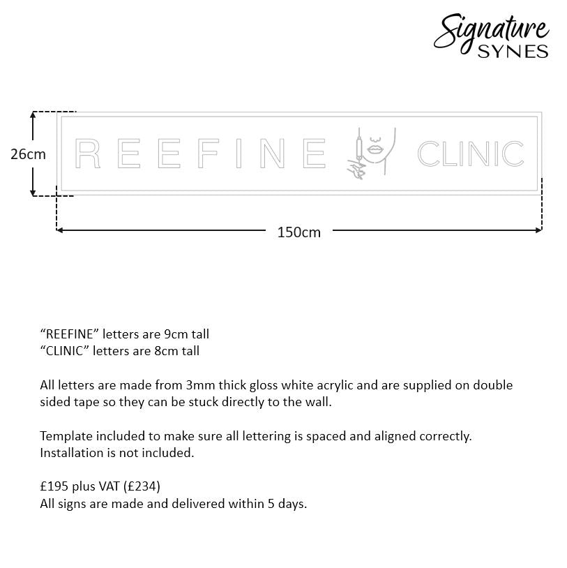 Custom Order - REEFINE CLINIC - x2 Signs