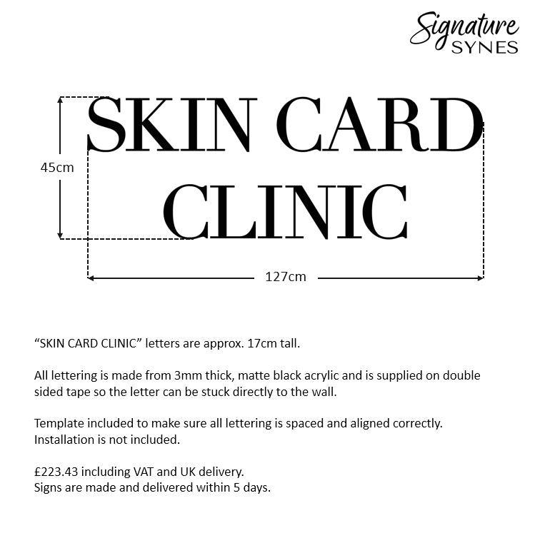 Custom Order - HOUSE OF ELL + SKIN CARD CLINIC - SIGN PACKAGE