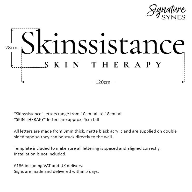 Custom Order - Skinssistance - Matte black - 120cm wide - Double Sided Tape