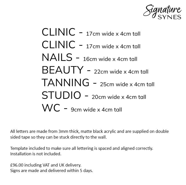 Custom Order - BY BEX & CO - DOORWAY SIGN PACKAGE