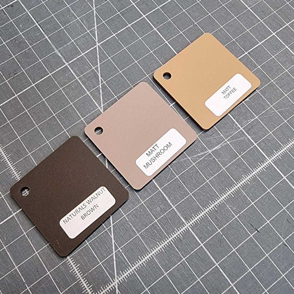 Custom Order - MUSE & MOON STUDIO - matte walnut brown - 120cm wide - Double Sided Tape